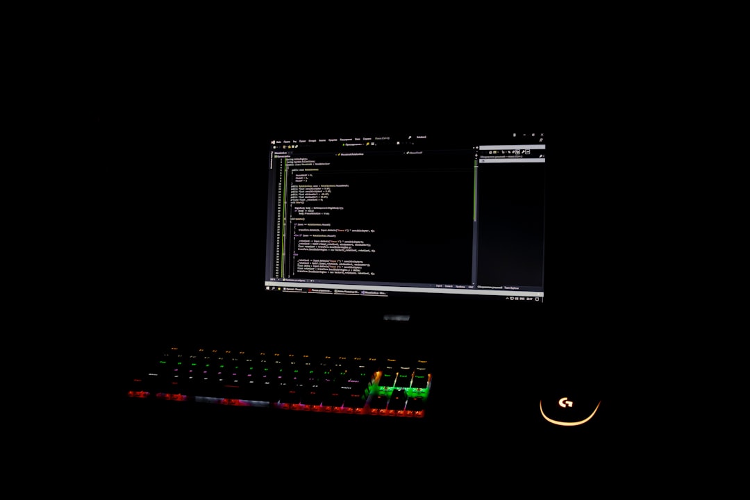 black flat screen computer monitor