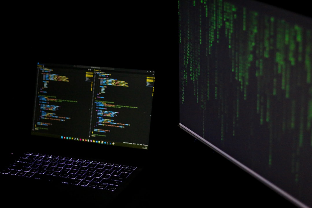 A laptop computer sitting on top of a desk
